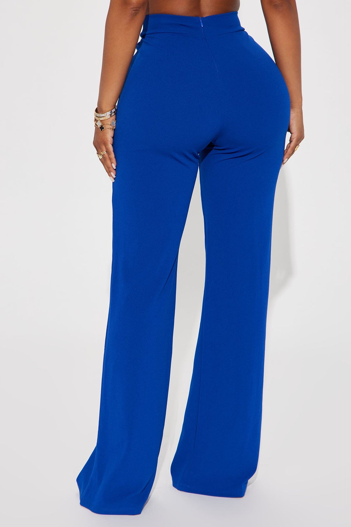 Victoria High Waisted Dress Pants - Royal