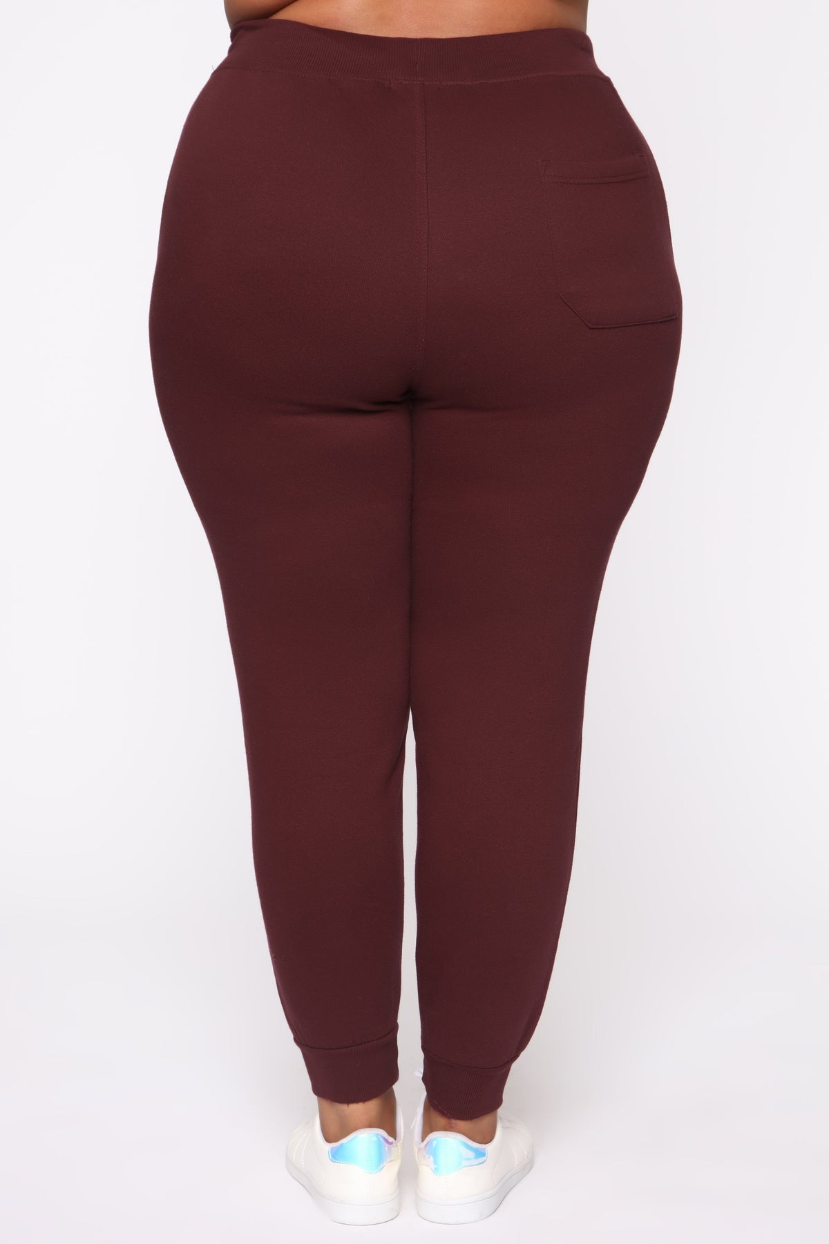 Stole Your Boyfriend's Oversized Jogger - Burgundy
