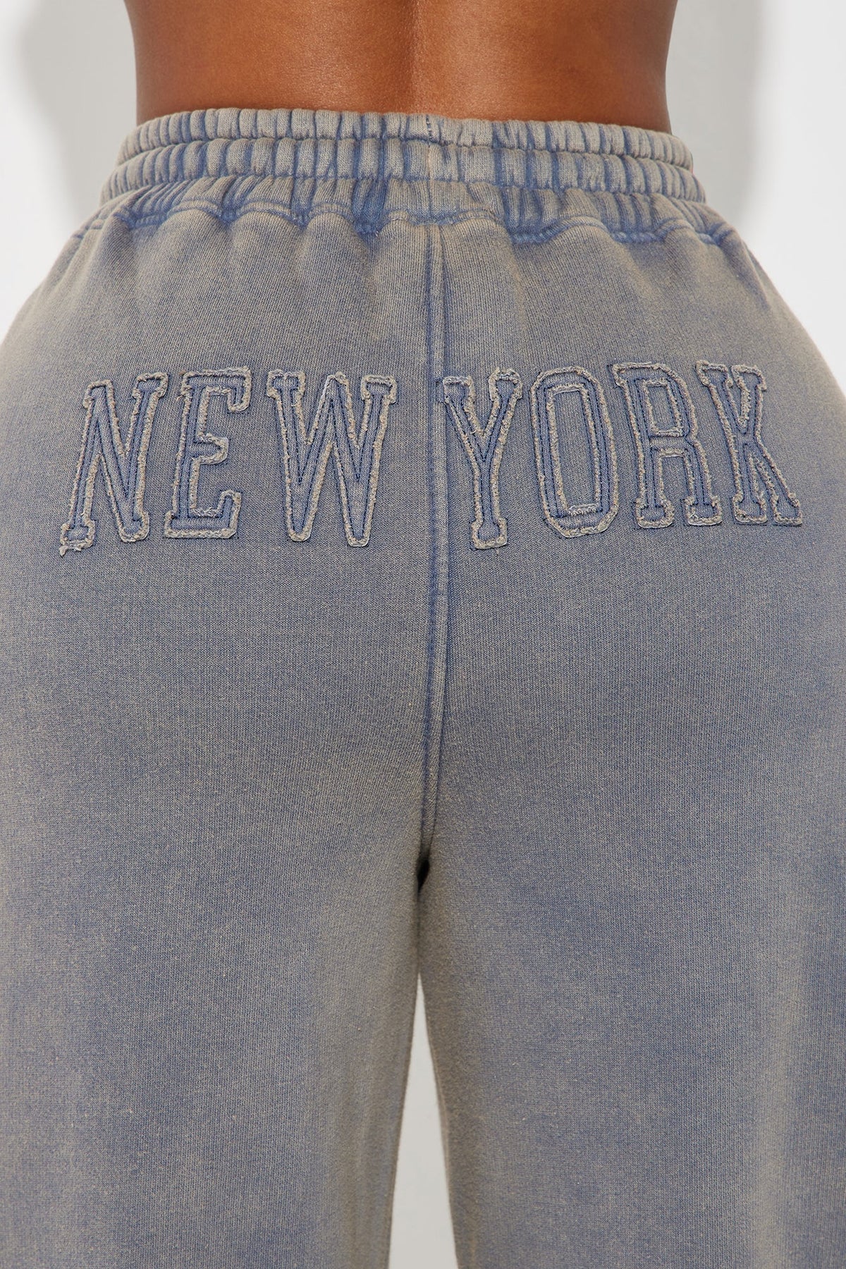 New York Hustle Washed Sweatpants - Grey/combo