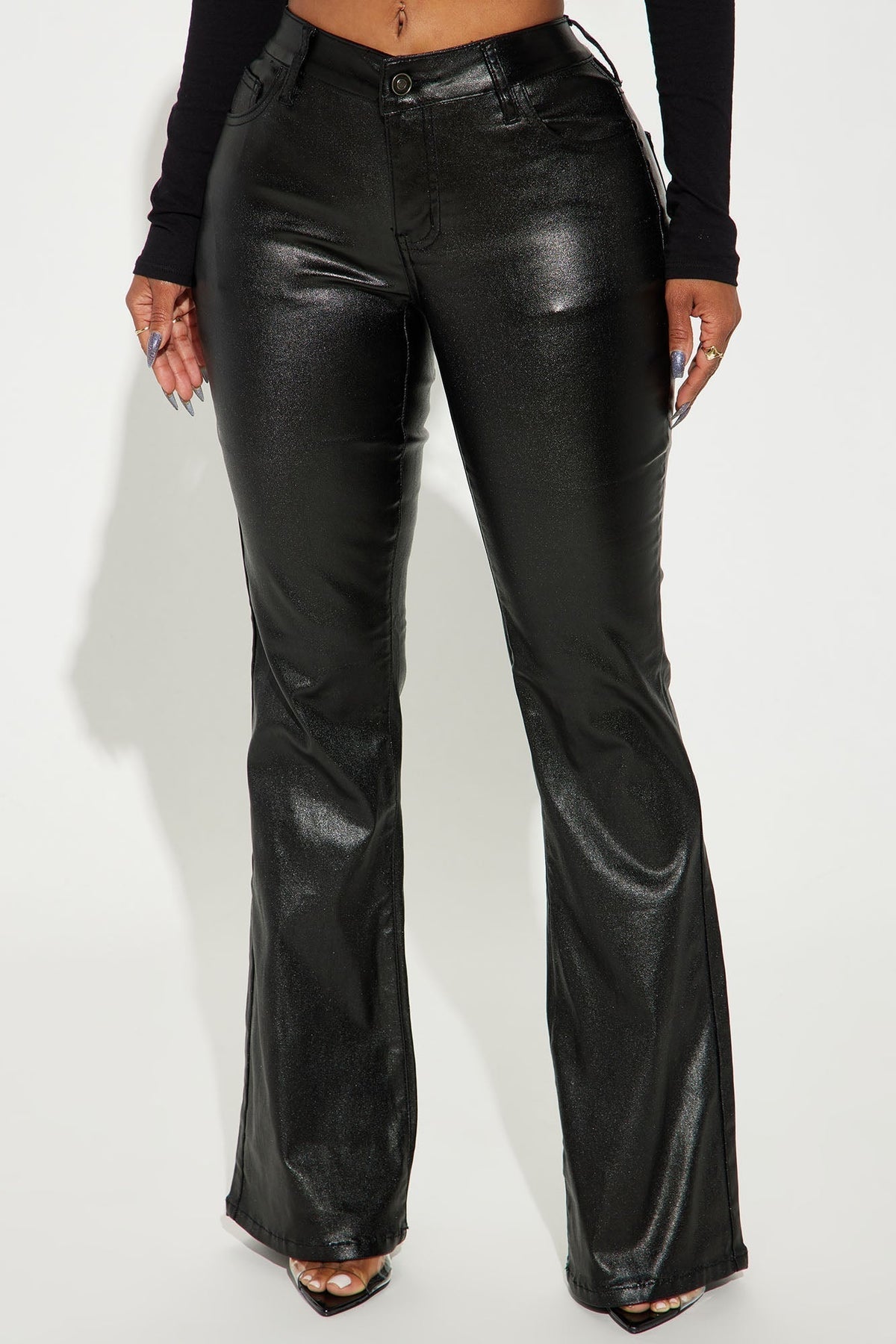 Nara Low Rise Flare Pant - Black