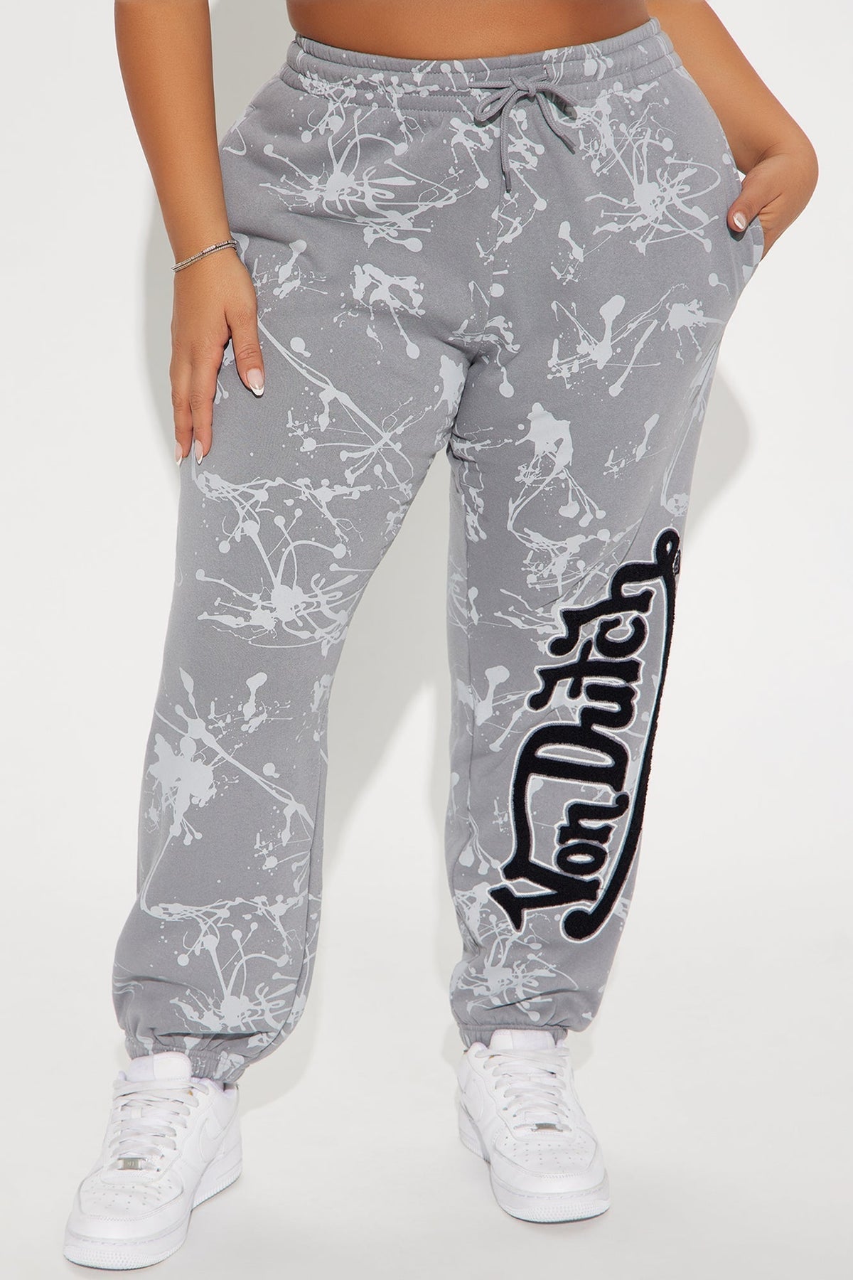 Von Dutch Paint Jogger - Grey/Black