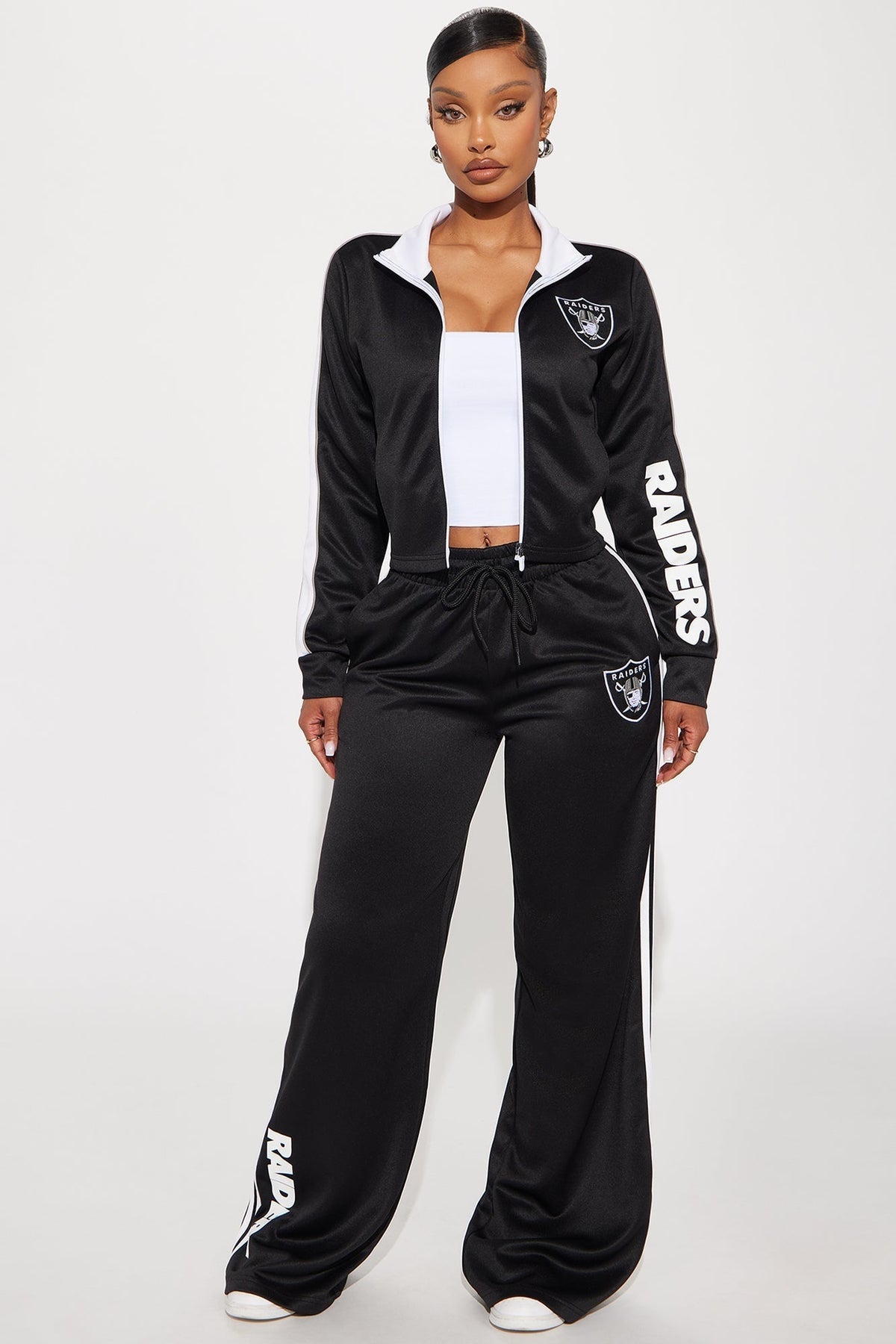 Raider Nation Wide Leg Pant - Black