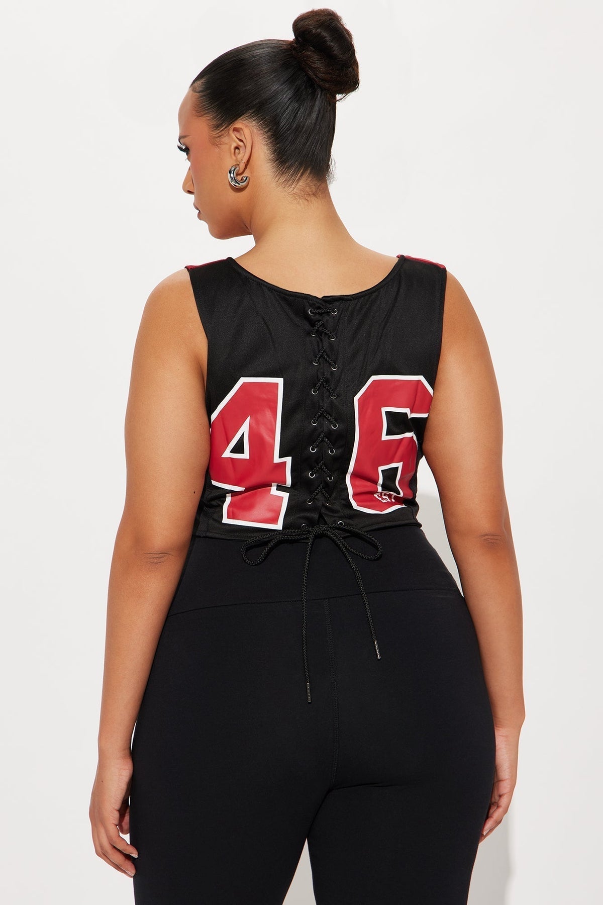49ers Halftime Show Corset Top - Red/Black