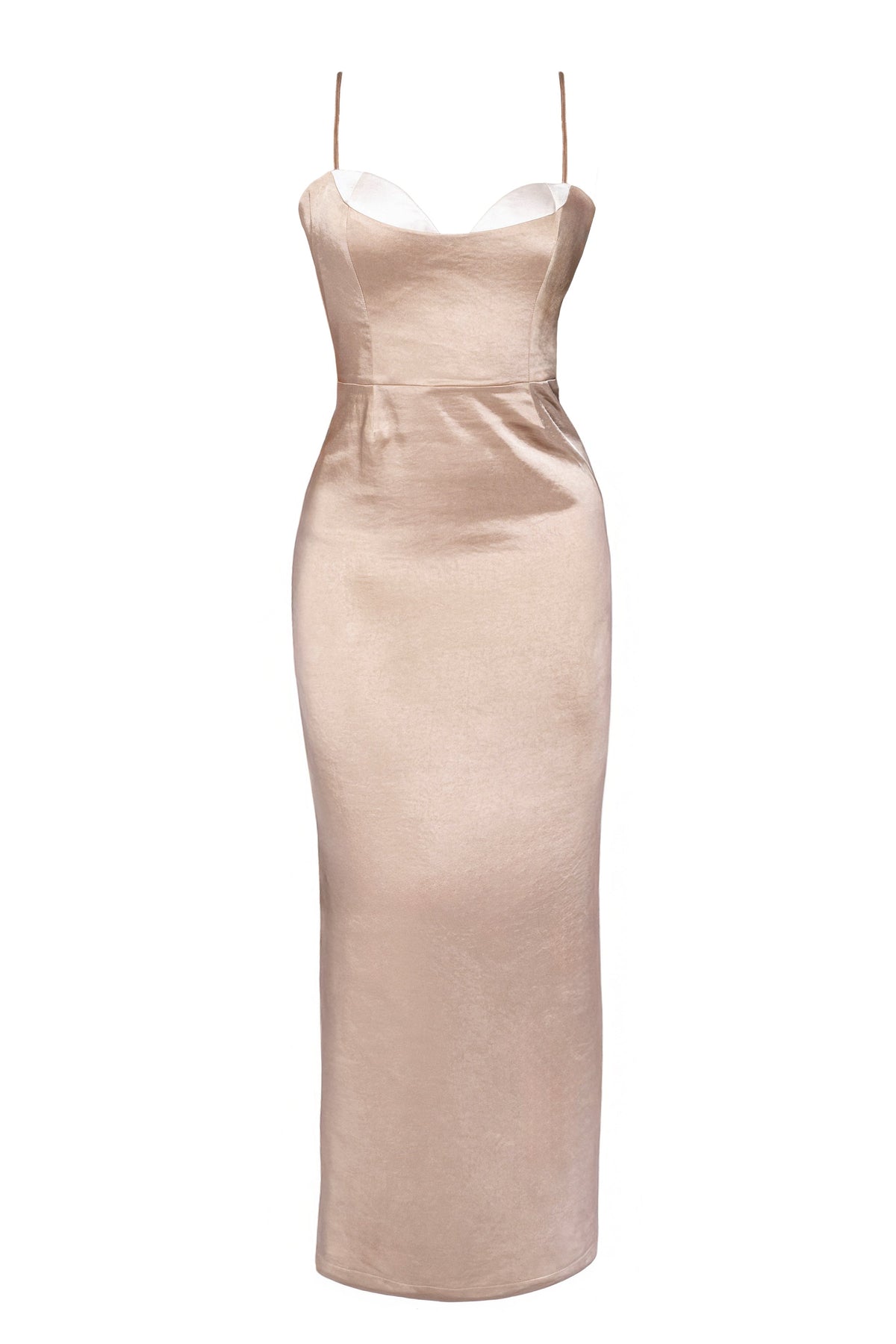 Taupe Moment In Time Maxi Dress