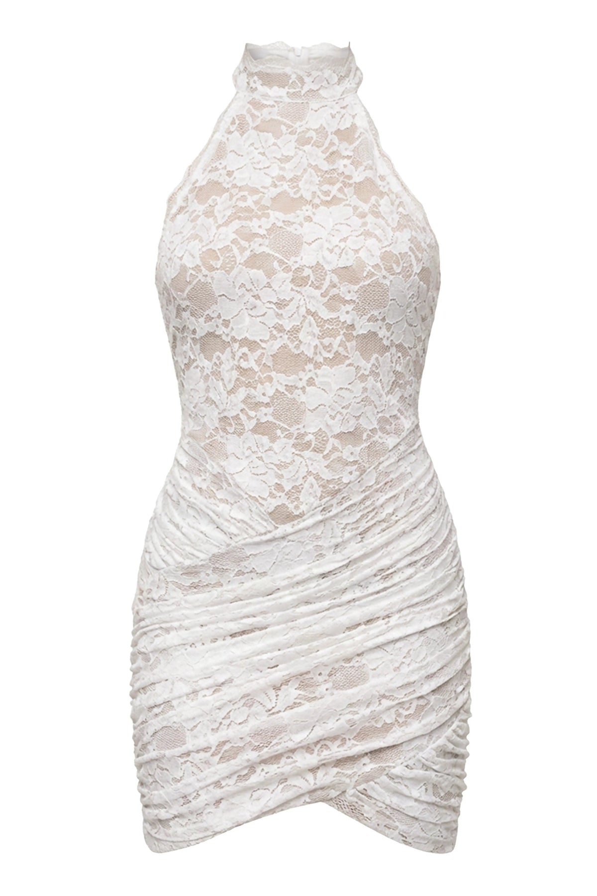 White Lace Affair Mini Dress