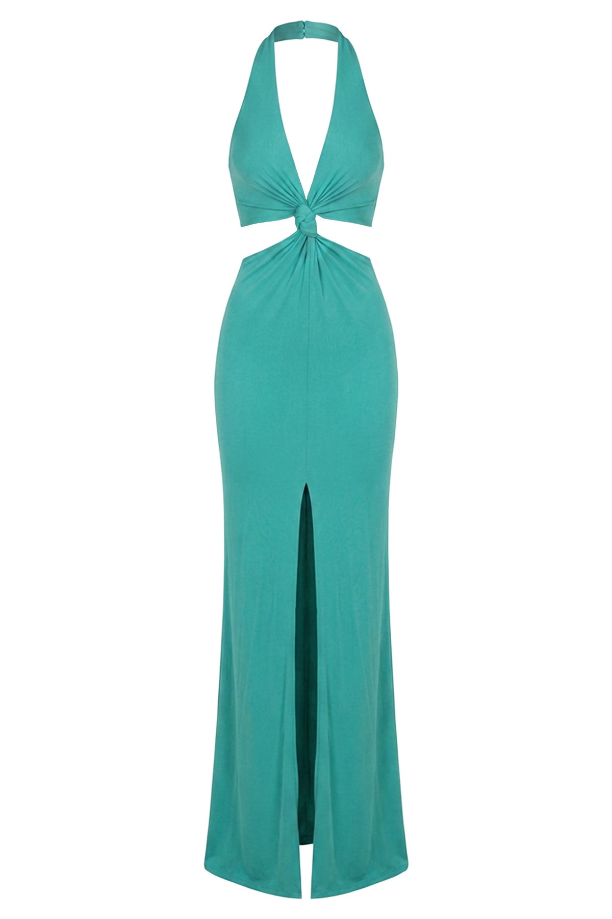 Teal Grand Evening Maxi Dress