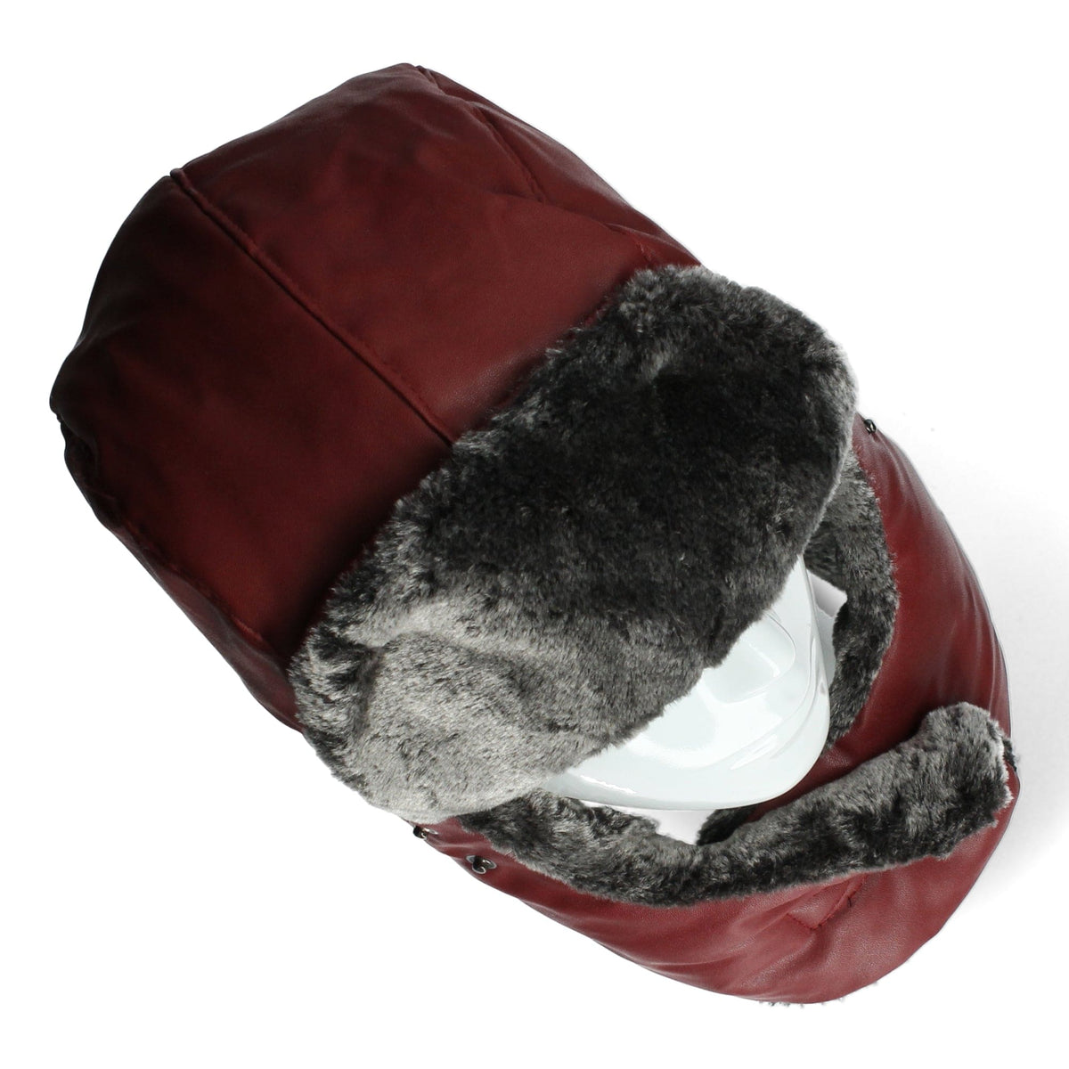 Hat - RED FUR-LINED CHAPKA