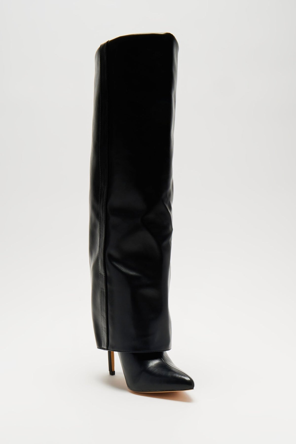 Always A Baddie Knee High Heeled Boots - Black