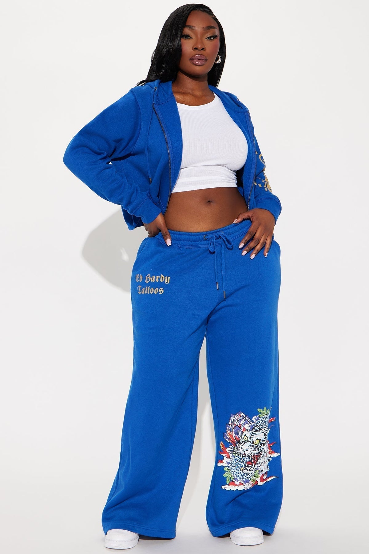 Tiger Lotus Ed Hardy Pant - CobaltBlue