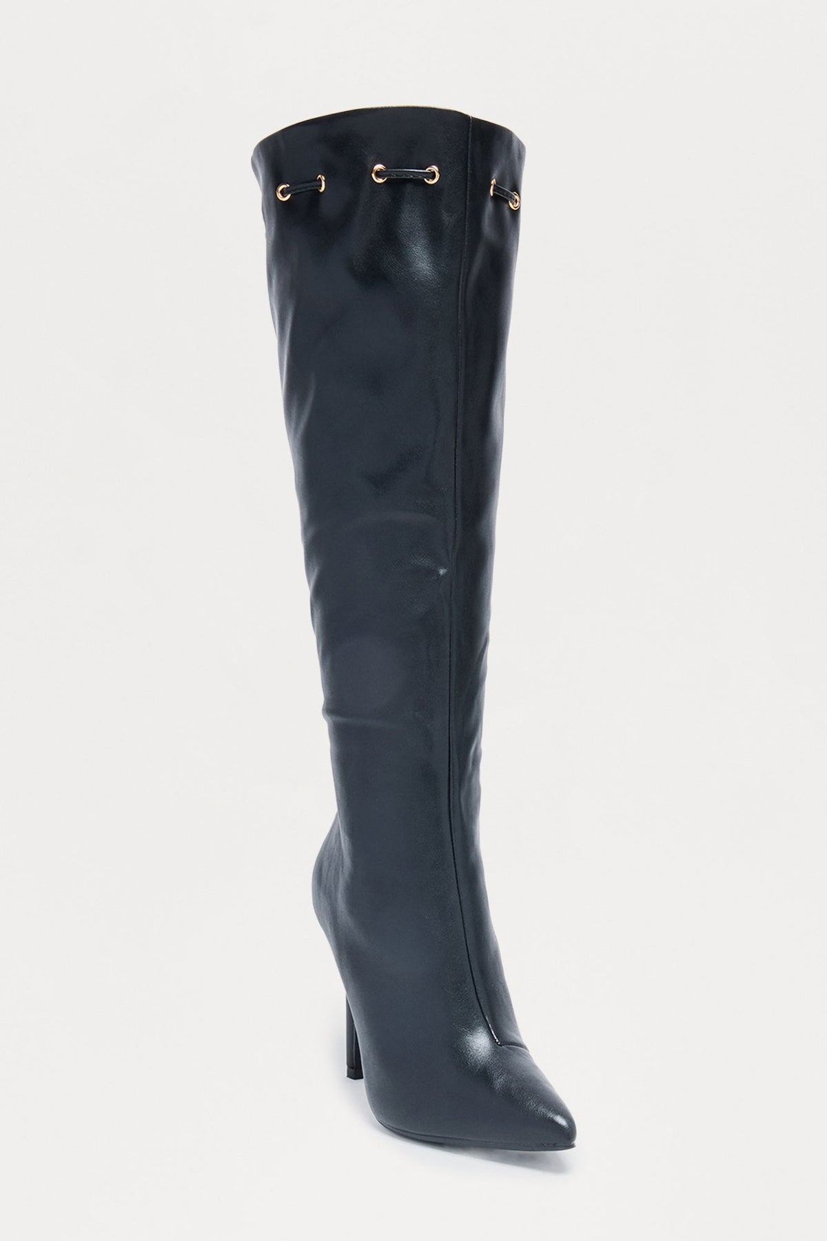 Alton Tassel Stiletto Boots - Black