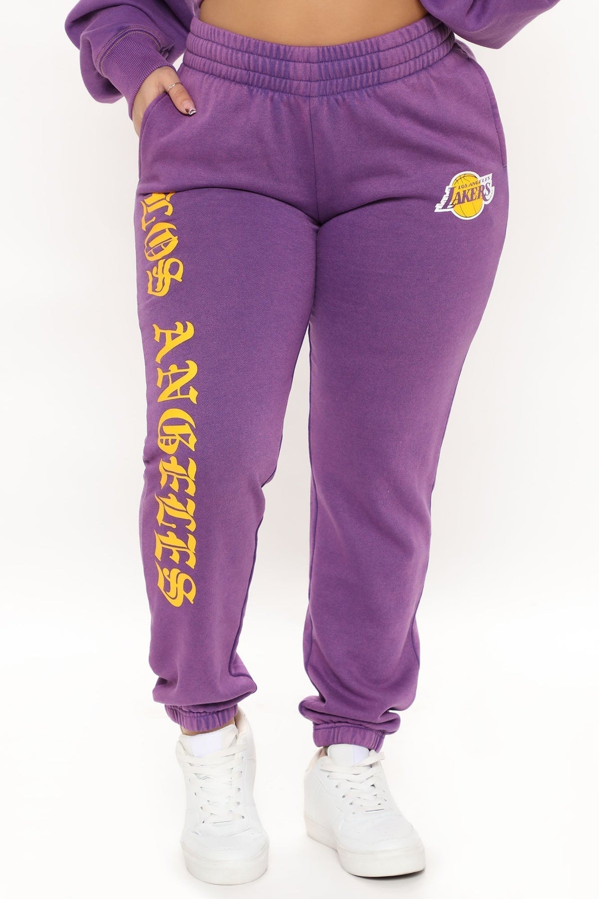 NBA Real MVP Lakers Washed Sweatpant - Purple