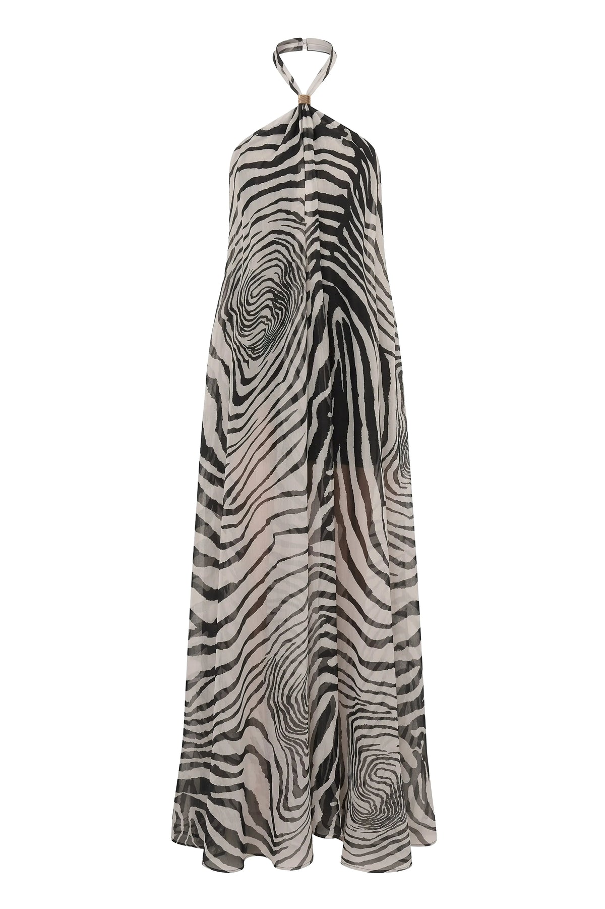 PRE-ORDER Zebra Print Jolene Halter Dress