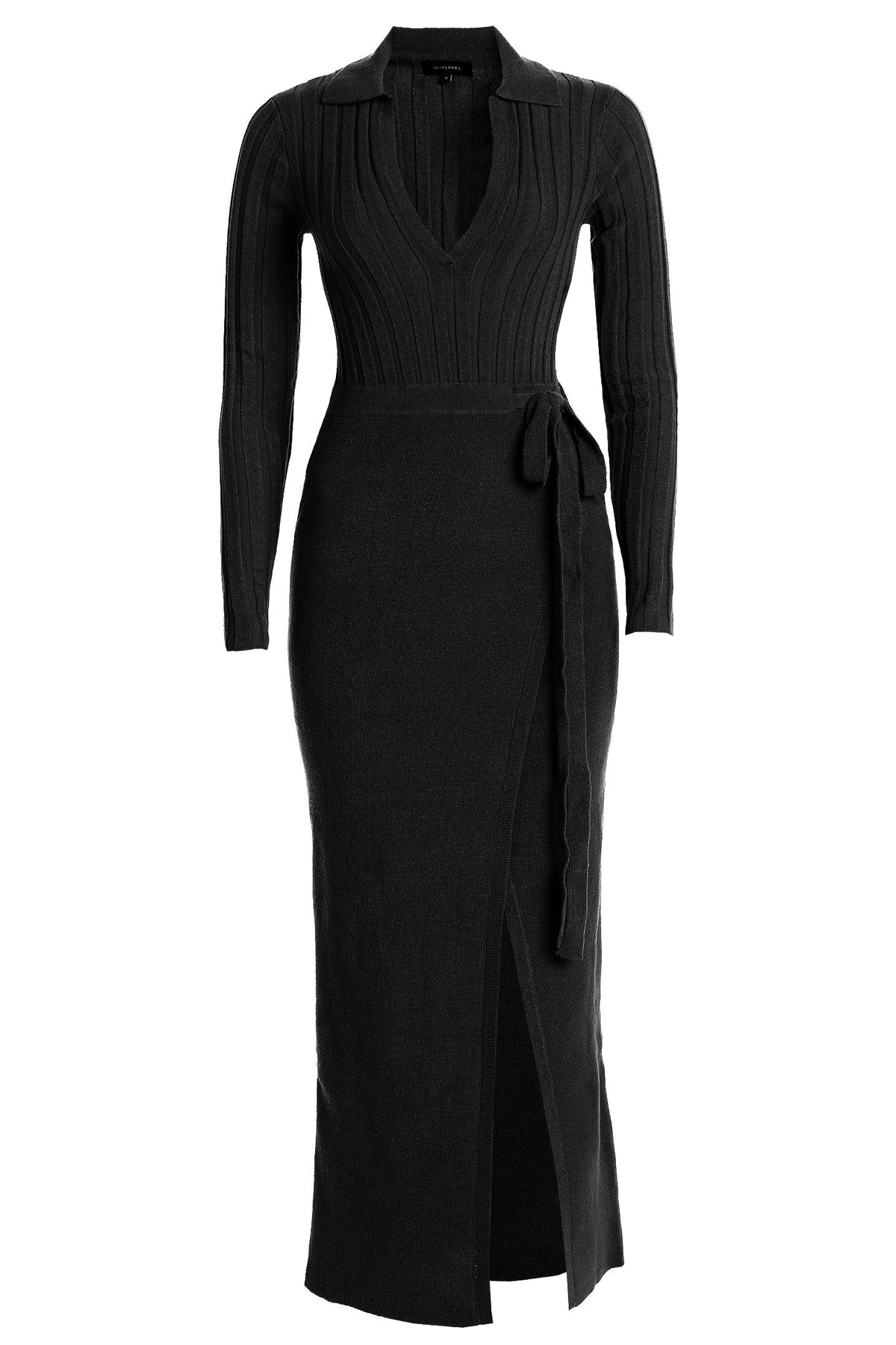 Black Emma Knit Maxi Dress