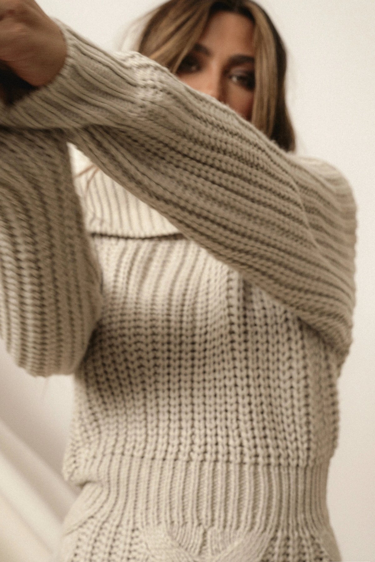 Stone Monette Cable Knit Dress