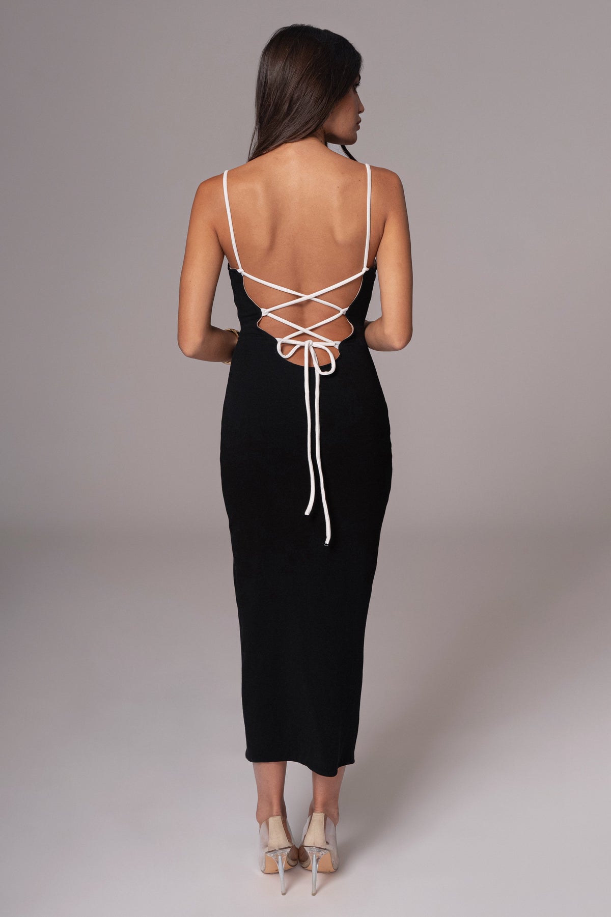 Black/Beige Katia Reversible Dress