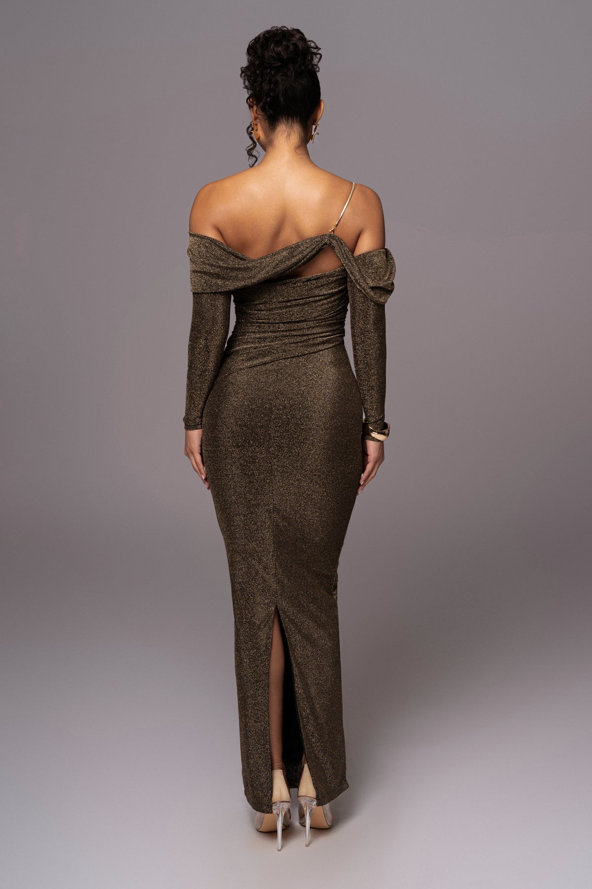 Gold Serina Maxi Dress