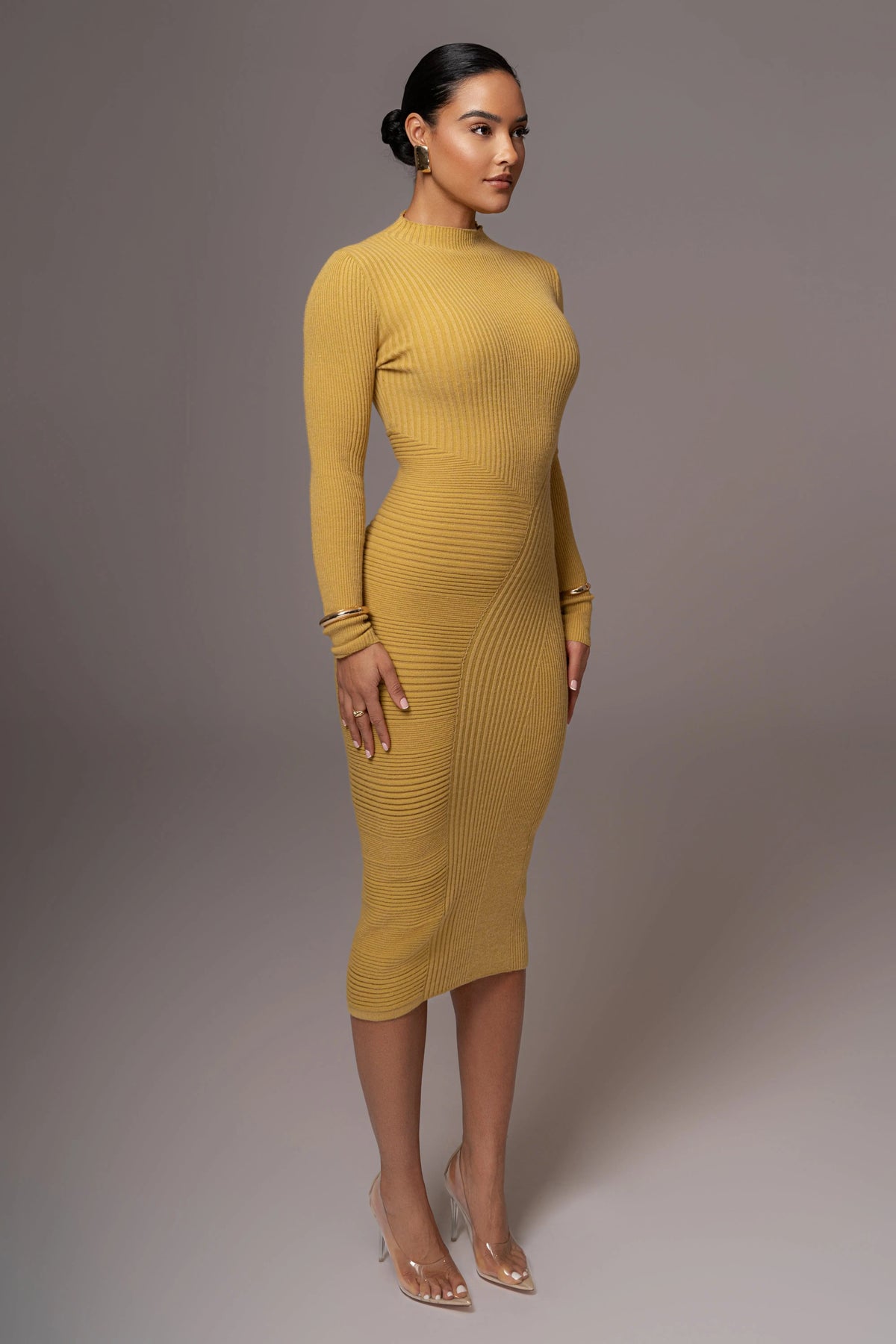 Lime Eliz Midi Dress