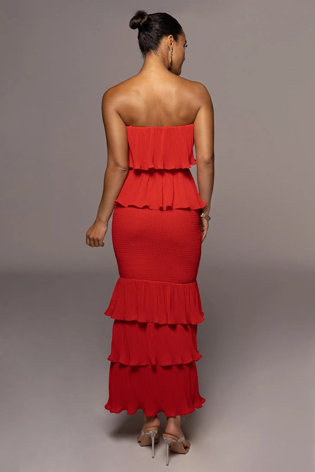 Red Casa Blanca Ruffle Dress